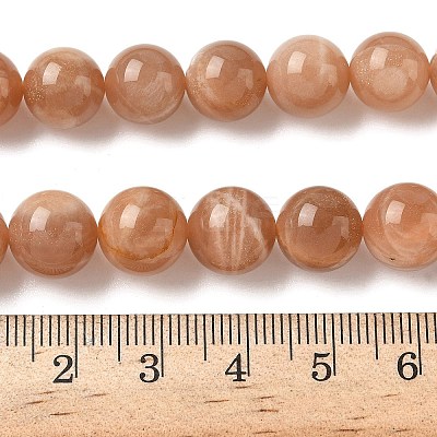 Round Natural Multi-Moonstone Beads Strands G-I176-09-10mm-01-1