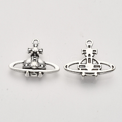 Tibetan Style Alloy Pendants TIBEP-T009-06AS-RS-1
