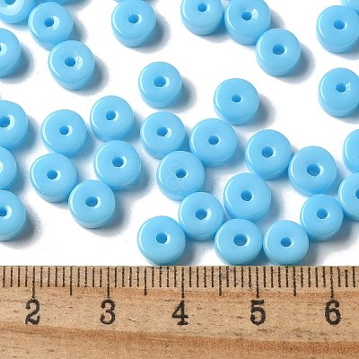 Opaque Colours Glass Seed Beads SEED-E001-P3x6mm-08-1