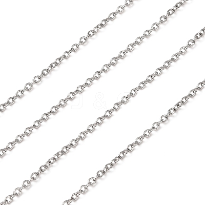 Tarnish Resistant 304 Stainless Steel Cable Chains CHS-R008-22-1