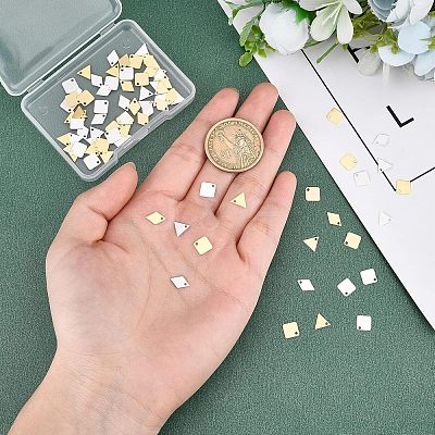 84Pcs 6 Style Brass Charms KK-FH0002-63-1