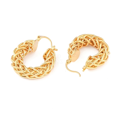 Brass Hoop Earring for Women EJEW-L288-002G-1