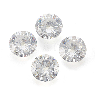 Cubic Zirconia Pointed Back Pendants X-ZIRC-N037-5mm-01-1