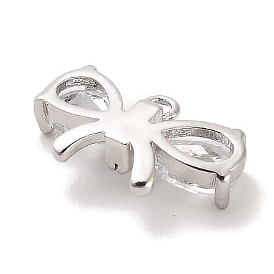 Brass Glass Charms KK-C054-21P-1