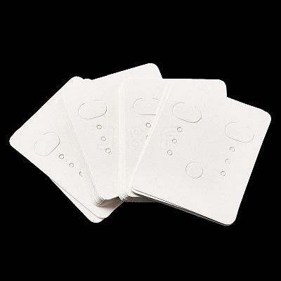 50Pcs Rectangle Paper Earring Display Cards CDIS-M008-01A-1