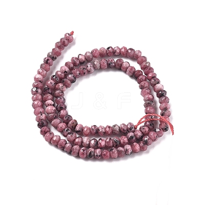 Dyed Natural Malaysia Jade Rondelle Beads Strands X-G-E316-2x4mm-38-1