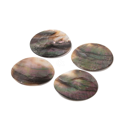 Natural Black Lip Shell Pendant BSHE-H018-18-1