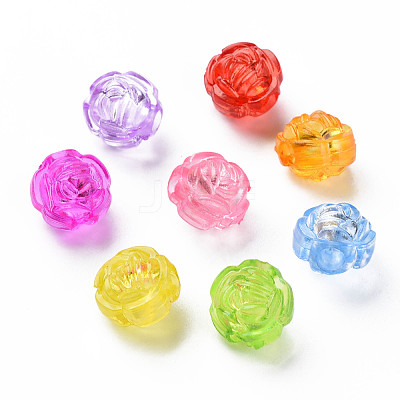 Transparent Acrylic Beads X-MACR-N013-012-1