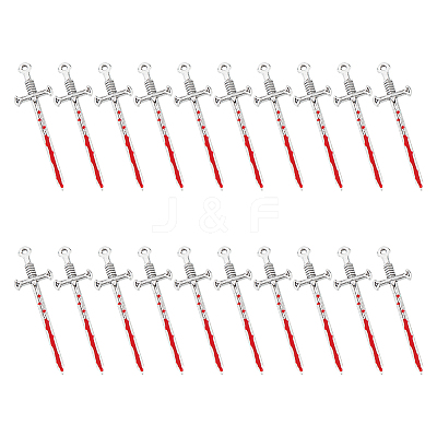 20Pcs Halloween Alloy Enamel Pendants FIND-UN0003-03-1