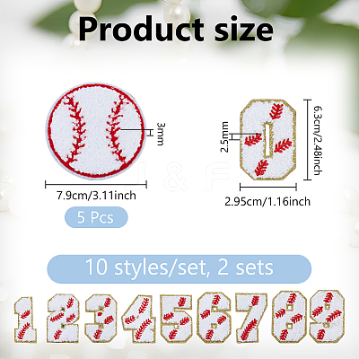 5Pcs Polyester Thread Cloth Patches PATC-DC0001-13-1
