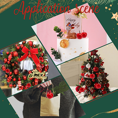 20Pcs Mini Foam Imitation Apples DIY-PH0009-60-1