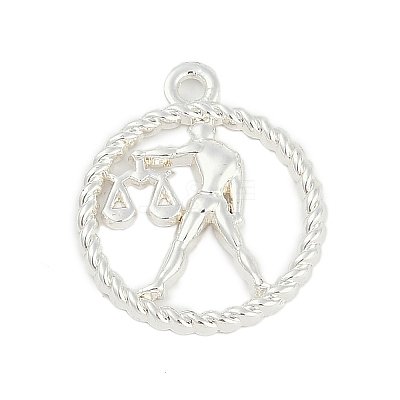 Twelve Constellations Alloy Pendants PALLOY-Q006-01K-S-1