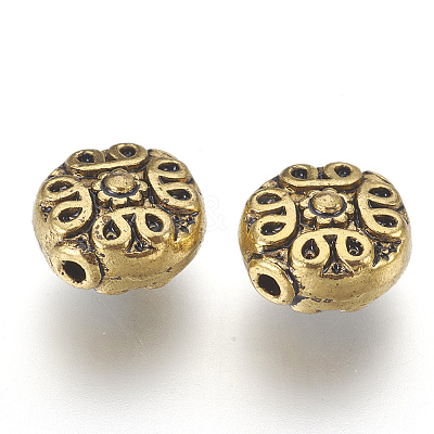 Tibetan Antique Golden Metal Beads X-GLF0737Y-NF-1