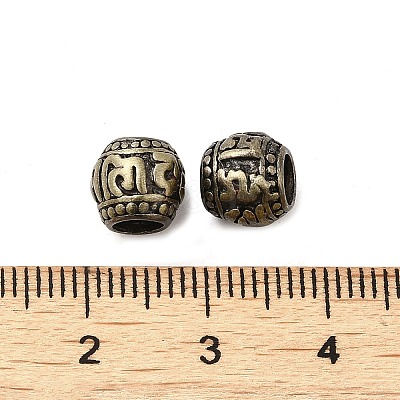 Rack Plating Brass European Beads KK-Q805-35AB-1