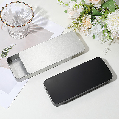 2Pcs Slide Top Tinplate Trinket Storage Boxes CON-SP0001-22A-01-1