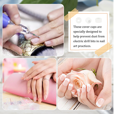100Pcs Plastic Sleeve Ring FIND-OC0003-05A-1