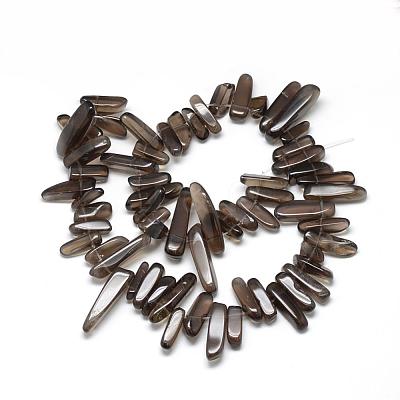 Natural Smoky Quartz Beads Strands G-R835-10-1