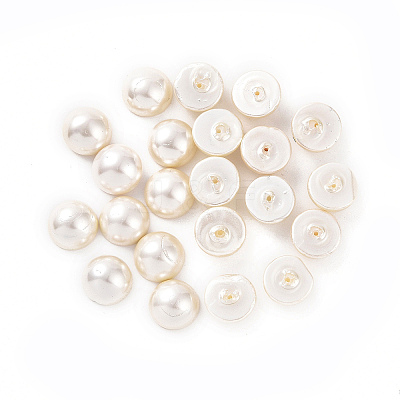 Shell Pearl Half Drilled Beads BSHE-G011-01-10mm-1