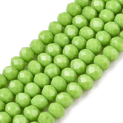 Opaque Solid Color Imitation Jade Glass Beads Strands EGLA-A044-P3mm-D30-1