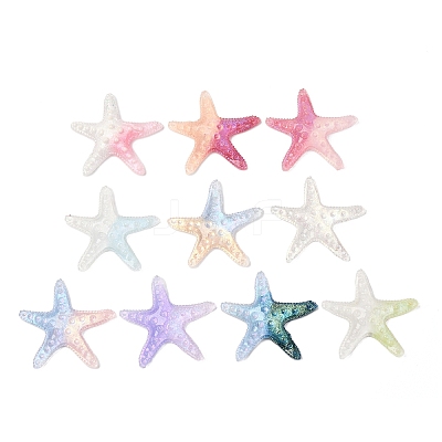 Luminous Ocean Transparent Resin Cabochons CRES-L045-02A-1