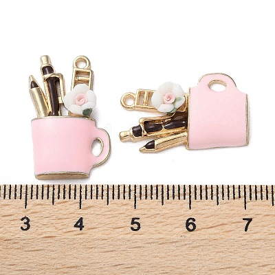 Alloy Enamel Pendants FIND-O003-02B-KCG-1
