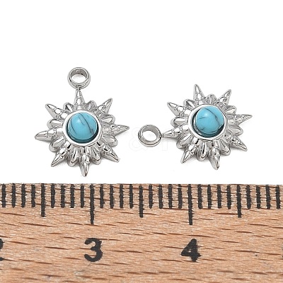 Synthetic Turquoise Pendants GG-CBAA892-02P-1