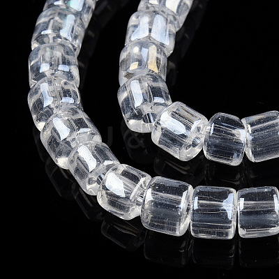 Transparent Glass Bead Strands X-GLAA-N047-09-E01-1