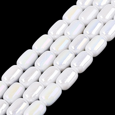 Electroplate Opaque Glass Beads Strands EGLA-Q132-03B-C01-1
