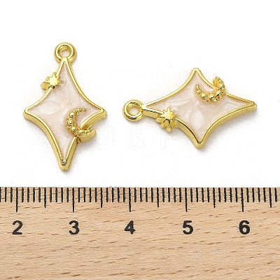Alloy Enamel Pendants ENAM-R145-08G-1