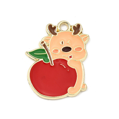 Christmas Alloy Enamel Pendants AL-CBA5CD4-02G-03-1