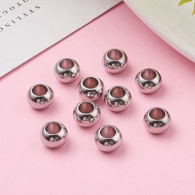 Tarnish Resistant 304 Stainless Steel Rondelle Beads X-STAS-I020-14-1