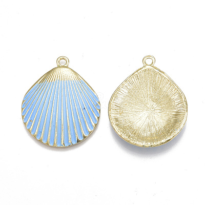 Spray Painted Alloy Pendants PALLOY-T065-20A-1