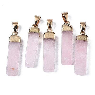 Natural Rose Quartz Pendants LS-G-S359-313B-1