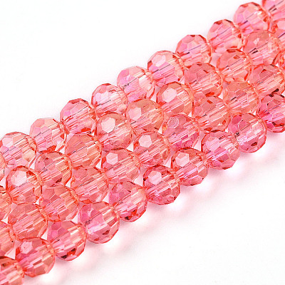 Baking Paint Transparent Glass Beads X1-DGLA-A035-T4mm-A01-1