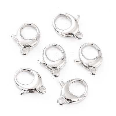 Brass Lobster Claw Clasps KK-D065-02P-1