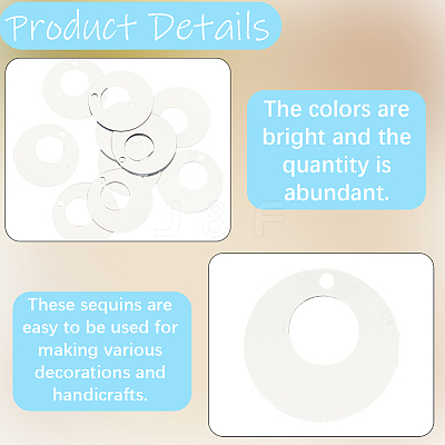 1071Pcs 150G Ornament Accessories PET Paillette/Sequins Pendants PVC-CY0001-07A-1