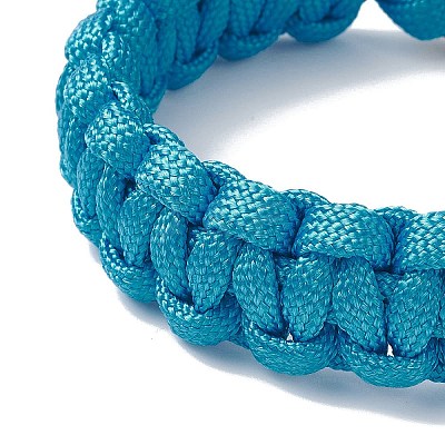 7 Inner Cores Polyester & Spandex Cord Braided Bracelets for Men Women BJEW-JB12509-02-1