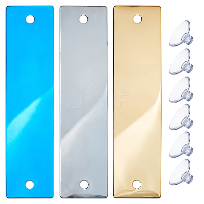 Blank Stainless Steel Plates DIY-BC0001-19-1