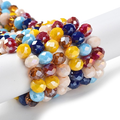 Glass Beads Strands EGLA-A034-M8mm-30-1