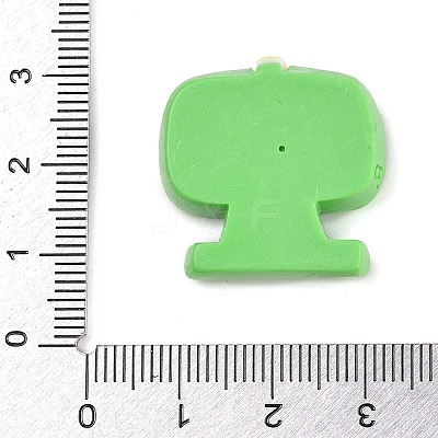 Environmental Protection Theme Opaque Resin Cabochons LS-CRES-Z013-03B-1