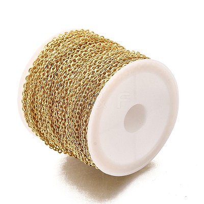 Rack Plating Brass Cable Chains CHC-M001-01G-02-1
