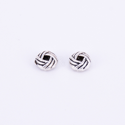 Tibetan Style Alloy Spacer Beads TIBEB-CJC0001-03AS-1