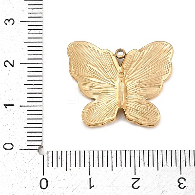 304 Stainless Steel Pendants STAS-E523-01B-G-1