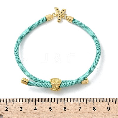 Adjustable Nylon Cord Bracelets X-BJEW-C096-01G-25-1