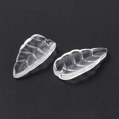 Electroplate Transparent Glass Pendant EGLA-H102-05B-1