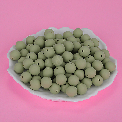 Round Silicone Focal Beads SI-JX0046A-70-1