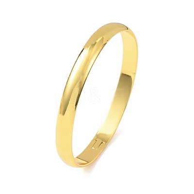 Brass Plain Bangles BJEW-C140-32G-1