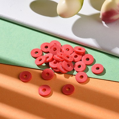 Handmade Polymer Clay Beads CLAY-R067-6.0mm-B30-1