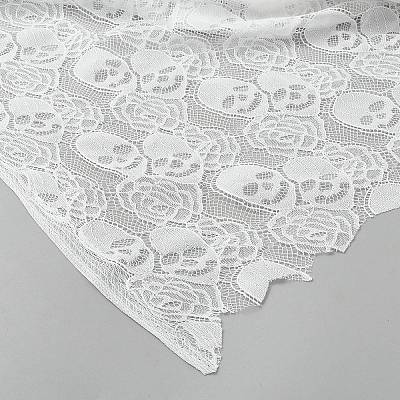 Polyester Skull Fabric DIY-WH0504-953B-1