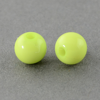 Solid Chunky Acrylic Ball Beads SACR-R812-6mm-05-1
